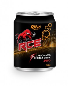 250ml Carbonated energy drink RCE zero